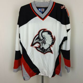 Vintage 90s Buffalo Sabres Nhl Starter Hockey Jersey Size Large