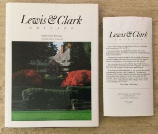 Lewis & Clark College Portland Or Photography Coffee Table Book 1st Ed