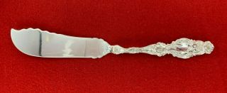 Whiting Mfg.  Co.  Lily Sterling Sil No Monogram 6 - 7/8 " Master Butter Knife 178334j