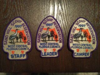 West Central Florida Council 1997 Sand Hill Scout Res.  Camper Leader Staff