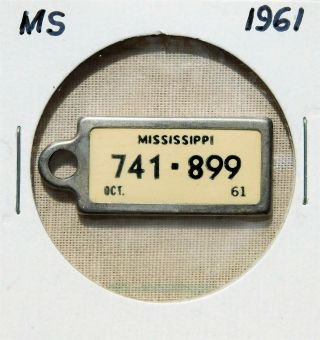 Dav 1961 Mississippi Ms Keychain License Plate Tag Disabled American Veterans