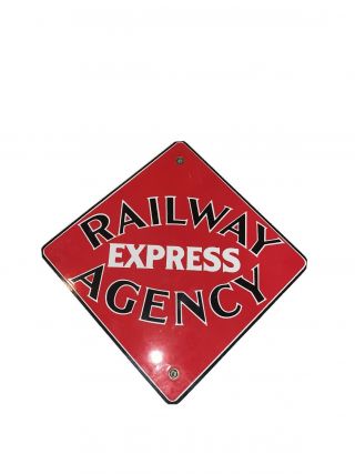 Ande Rooney Porcelain Sign - Railway Express Agency