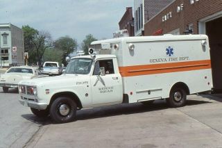 Geneva Il 1974 International Horton Ambulance - Fire Apparatus Slide