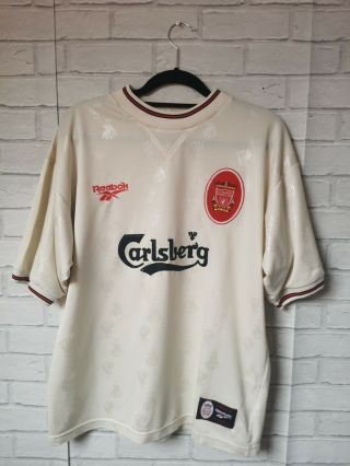 Liverpool 1996 - 1997 Away Reebok Vintage Football Shirt Adult Large
