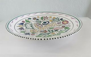 Vintage Poole Pottery Persian Deer (SK) Design Charger/Plate Signed 26.  5cm 3