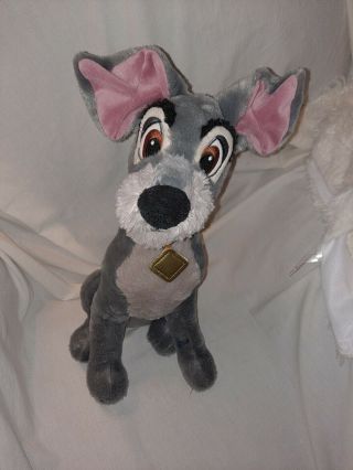 Disney Store Tramp 16” Plush Toy Stuffed Animal Dog Lady And The Tramp