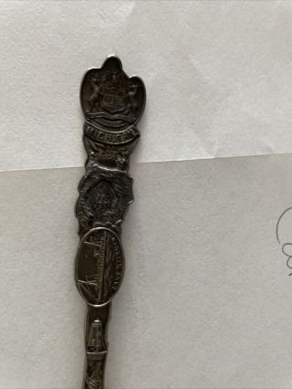 Michigan Arch Rock Sterling Souvenir Spoon Rare