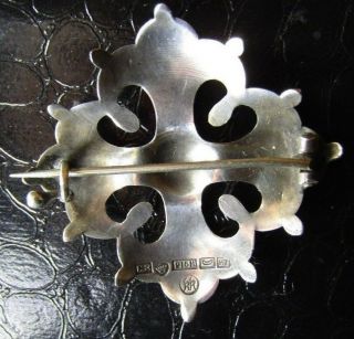 Vintage Modernist Kalevala Koru 916h Silver Viking Finland Design Pin Brooch