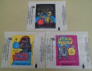 Rare Star Wars 1977 Mexican Gum Card Wrapper Set Vintage Promos Mexico