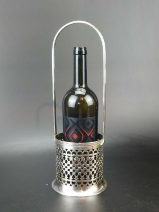 Antique Silver Plated Wine Bottle Holder By Hukin And Heath