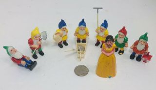 Mini Snow White And The 7 Dwarfs Collectible Toys And Decoration