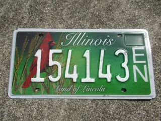 Illinois Cardinals License Plate 154143