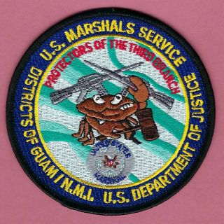 United States Marshal Service District Of Guam - Nmi Shoulder Patch