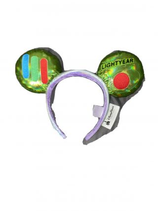 Disney Buzz Lightyear Mickey Mouse Ears Headband Authentic Disney Parks Retired