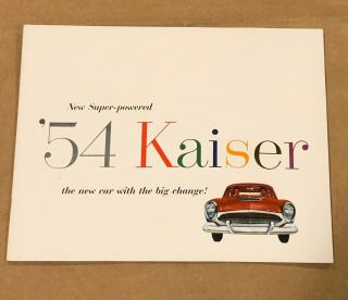 1954 Kaiser Manhattan And Special Sales Brochure