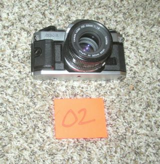 Vintage Canon Ae - 1 Program 35mm Slr Camera W/ 50mm Lens (o2)