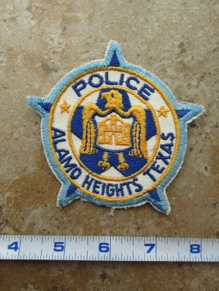 Obsolete Vintage State Of Texas San Antonio Alamo Heights Police Patch B