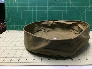 Us Army,  Canvas Wash Basin,  About 12 " Across X2.  5 " Deep.