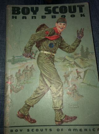 Boy Scout Handbook - Norman Rockwell Cover - 6th Edition,  3rd Printing - 1961