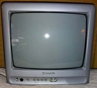 Panasonic 13” Retro Gaming Crt Tv Ct - 13r38sg A/v Vintage Color Tube Television