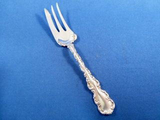 Louis Xv - Whiting Sterling Unusual Serving Fork - No Mono - 6 3/8 "
