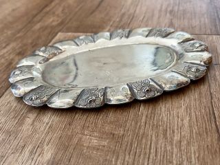 Vintage Sanborns Mexican Sterling Silver Ashtray Tray Platter Dish 57 Grams 2 Oz