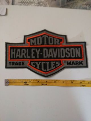 Harley Davidson Large Patch 10x 6,  Glows In The Dark