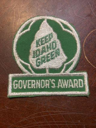 Vintage Keep Idaho Green Governor’s Award Patch