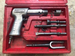 Vintage Snap - On Ph50 - C Air Hammer And Bits,  In Carrying Case