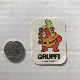 Vintage 1986 Jiffy Pop Promo Game Card Disney’s Gummi Bears Cartoon Gruffi