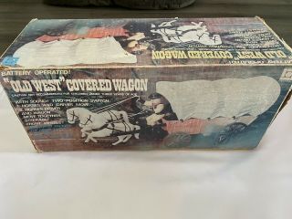 Collectible “old West“ Covered Wagon By Universal.  Battery Operated Child’s Toy
