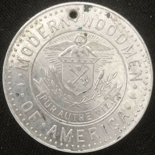 Modern Woodmen Of America Token Medal Excursion Souvenir Ortonville June 19 1897
