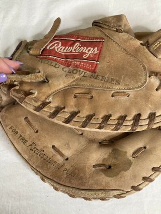 Vintage Rawlings Heart Of The Hide 12 " Gold Glove Series Baseball Glove Pro - Sbcm