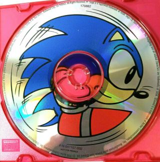 Sonic - Rare Pc Cd - Rom Sega Game - Discs Only - 1990 Promo -