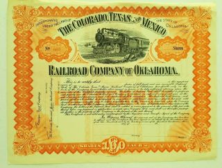 Railroad Stock And Bond Certificates