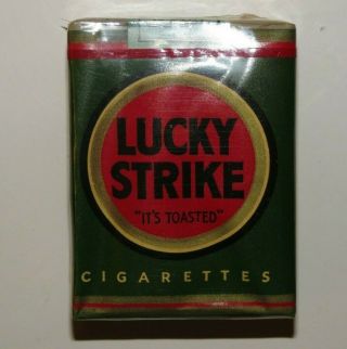 Vintage Empty Lucky Strike Green Pack