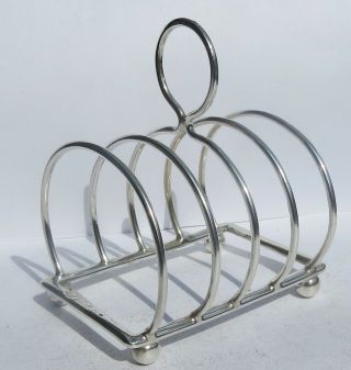Antique English Silver Toast Rack By W Hutton & Sons C.  1928