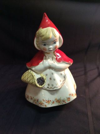 Vintage Little Red Riding Hood Cookie Jar - Hull Pottery Co.  - A
