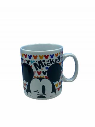 Large Walt Disney Galerie Disneyland Mickey Mouse Coffee Mug Cup Glass