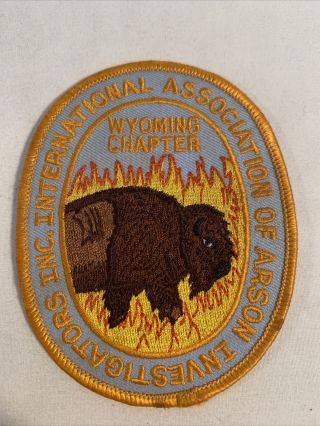 International Association Of Arson Investigators Inc.  Wyoming Chapter Patch