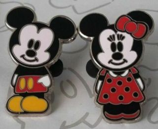 Mickey & Minnie Mouse And Friends Cute Characters Booster Disney Pin Set