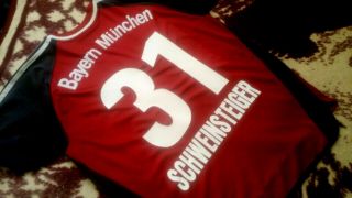 Jersey Bayern Munich Bastian Schweinsteiger (2xl) 2002 Germany Vintage Rare