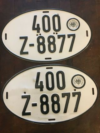 German License Plates Oval Hauptzollamt Braunschweig