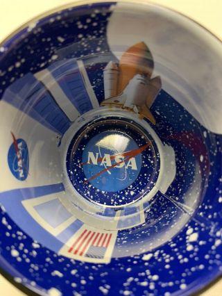 Nasa Black I Need My Space Mug With Surprise Art Inside.  Blue Inside Cup