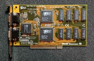 3dfx Guillemot Maxi Gamer 3d Voodoo 1 4mb Pci Vintage Accelerator Card
