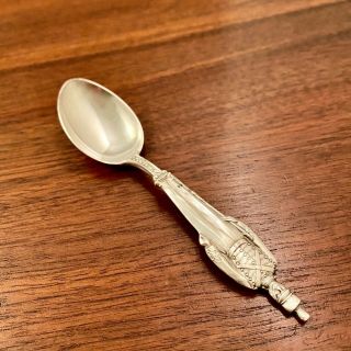 Watson Sterling Silver Figural Us Soldier Demitasse Souvenir Spoon - No Monogram