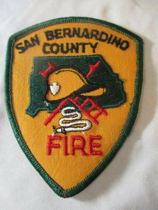 San Bernardino County Fire Department California Patch