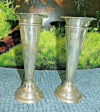 Gorgeous Solid Silver Candlesticks,  Birmingham 1918 Classic Style.