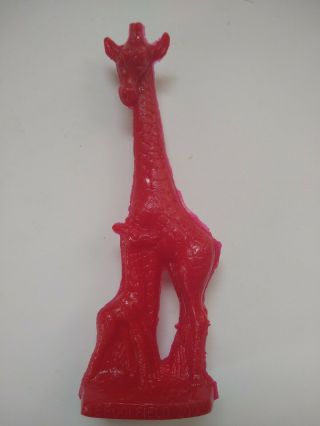 Brookfield Zoo Wax Figure Mold A Rama Animal Chicago Souvenir Toy - Red Giraffe
