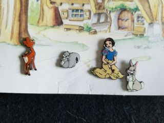 Disney Pin Princess Snow White And The Seven Dwarfs Set Of 4 Pins